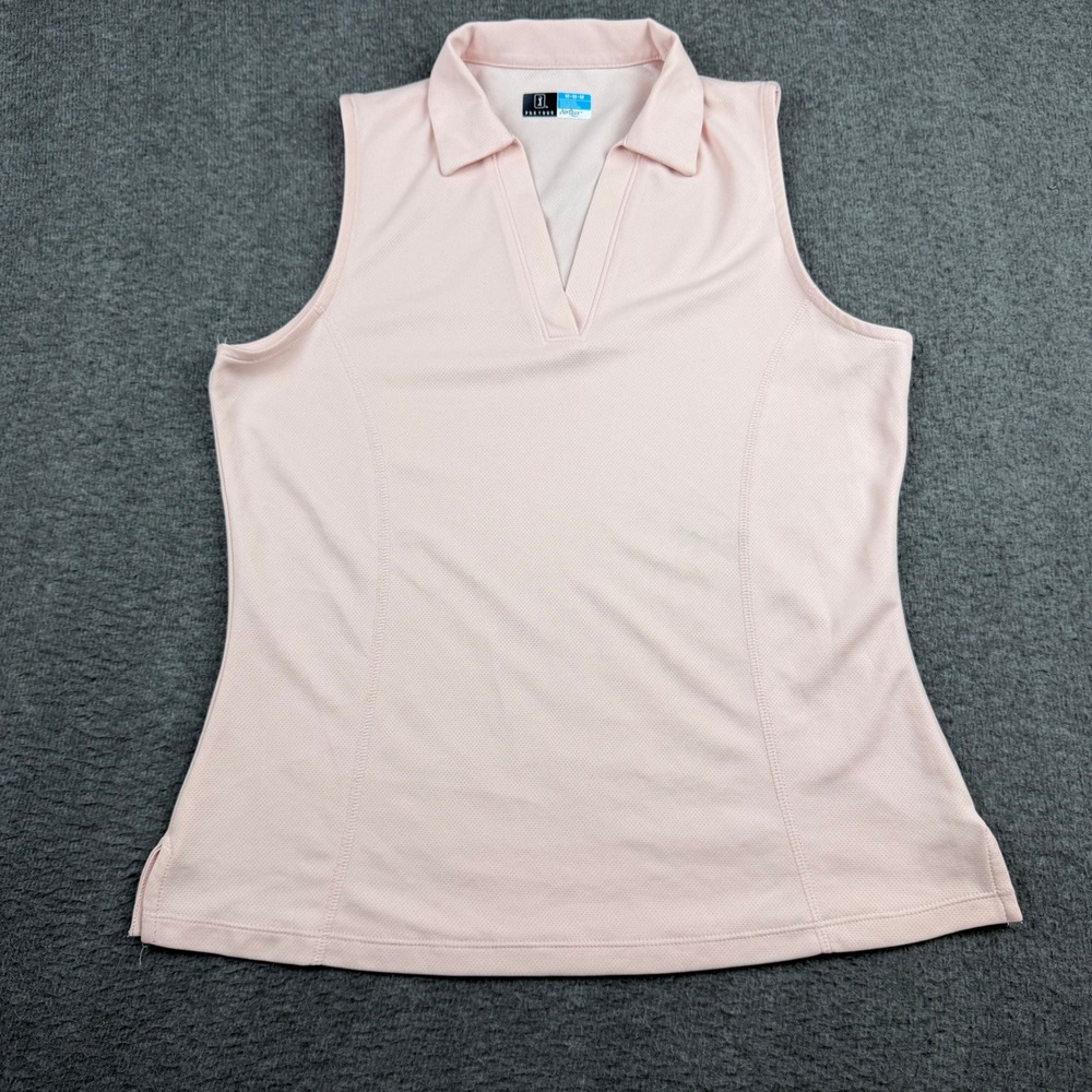 PGA Tour Sleeveless Polo Top - Light Pink